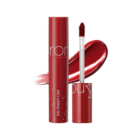 rom&nd JUICY LASTING TINT #16 Corni Soda | Pure Bare Juicy Fruit-Inspired Lip Tint | 3-in-1 Hydrating Glossy Stain | Long-Wear | Non-Sticky | Mask-Friendly | 'Mysterious Red' Coral-Pink Rose