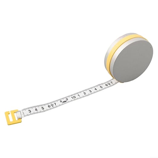 BMI Body Mass Index Tape Measure, Retractable Design with Lock Button, Plastic Material for Diet Fitness Tracking, 150cm/200cm Options(yellow)