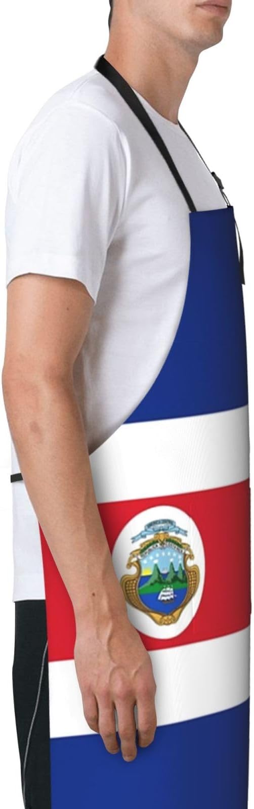 Cute Flag Kitchen Cooking Aprons for Women Men Adjustable Patriotic Flag Apron with 2 Pockets for Home Kitchen Garden