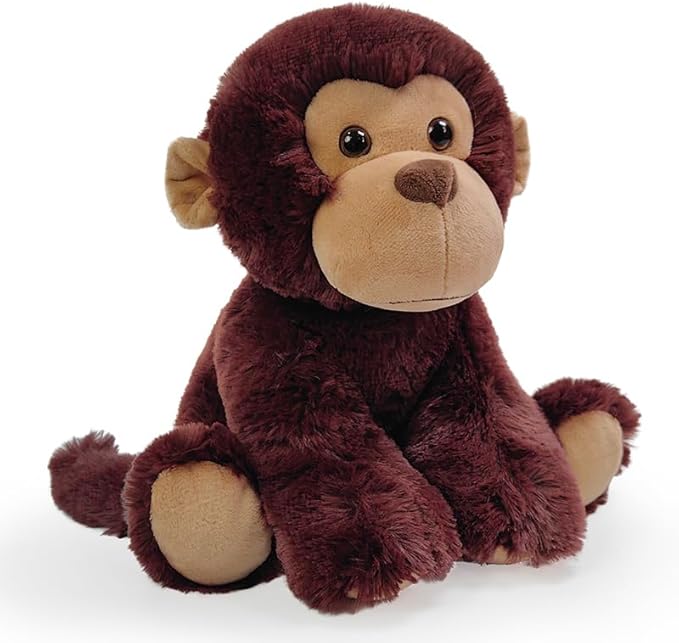 Monkey Stuffed Animal Toy, Soft Huggable Monkey Plush Toys for Kids, Cute Animal Gift for Boys Girls and Toy for 1-3 Toddlers -8.5 Inch