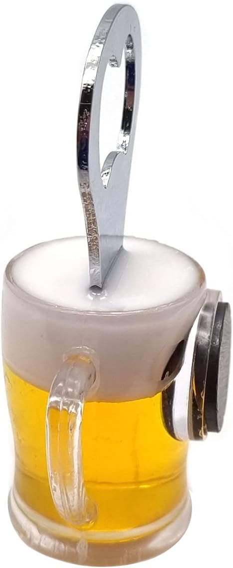 Creative Acrylic Beer Bottle Opener Beer Mug Shape Bottle Opener Kitchen Accessories Fridge (B)