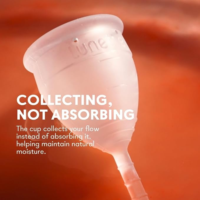 Lunette Menstrual Cup - Reusable Period Cup – Medical-Grade Silicone | 12‑hour Comfort, Reusable up to 10 years, BPA‑free, Tampon alternative, Made in Finland, Size 1 Violet