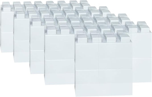 EverBlock 12' x 6' Full Size Plastic Modular Bulk Pack | Giant Building Blocks | Easy to Connect & Reuse | Indoor & Outdoor Use | Build Displays & Structures | Translucent