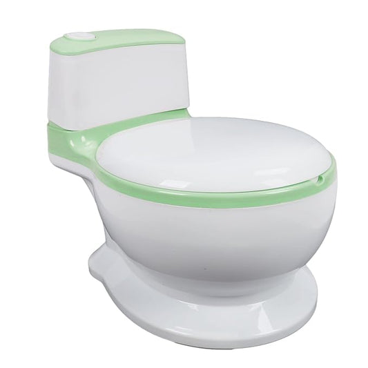 Adjustable Portable Kids Potty Training Seat, Ergonomic and Safe Children's Toilet with Removable Potty Pot, Comfortable Non Slip Design for Home and Travel(Green)