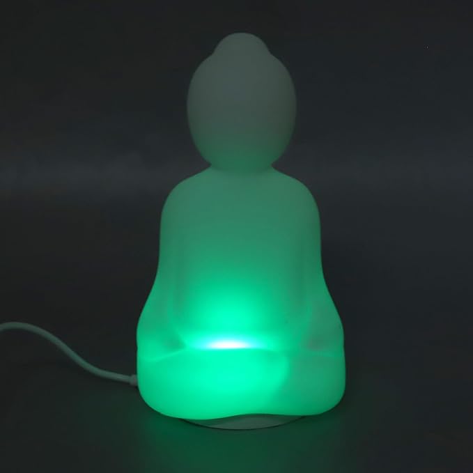 Breathing Yoga 4-7-8 Guided Visual Meditation Breathing Light, Buddha Statue Rechargeable Breathing Light with 3 Color Mode, Anxiety Relief Items for Calm Down Corner Supplies, Mindfulness Gifts