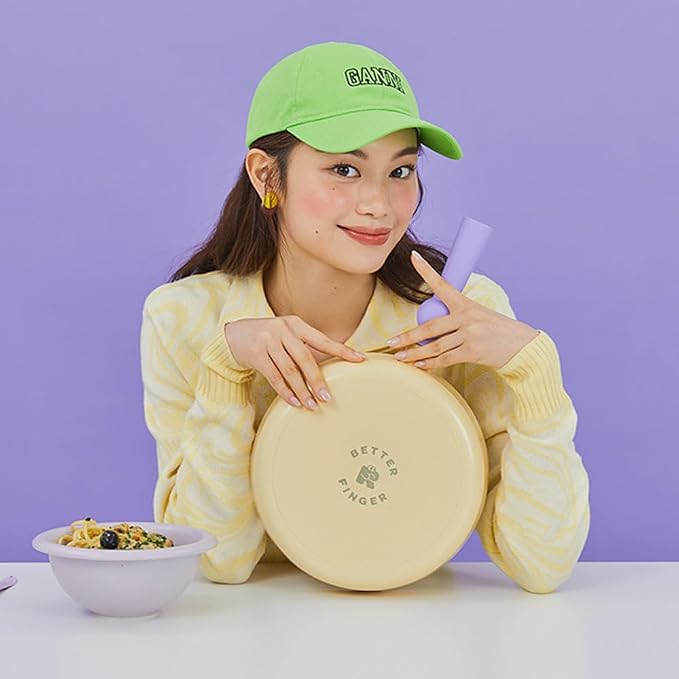 Neoflam Better Finger Cookware Set - Yellow, 3-Piece Ceramic Coating Kitchen Pot and Pan