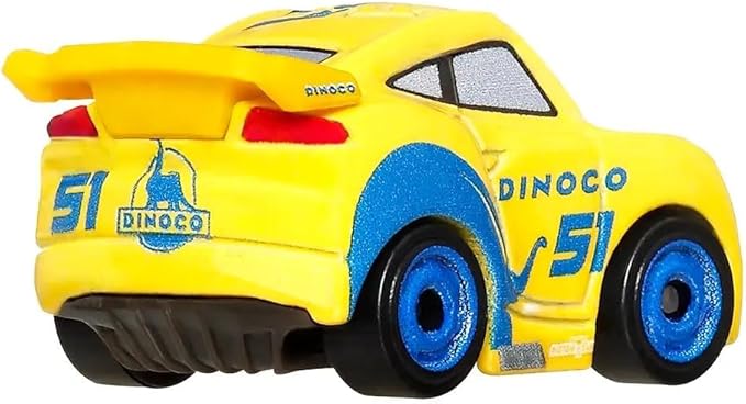 Disney Cars Mini Racers 3 Pack Sponsored by Dino Rotor Turbosky, Dinoco Cruz Ramirez, Dinoco Lightning McQueen