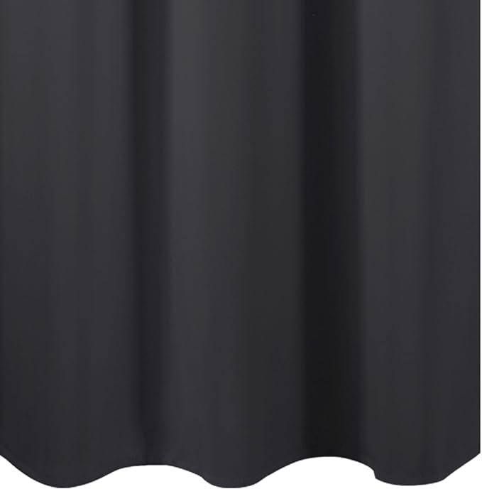 LEMOMO Dark Grey Blackout Curtains 34 x 63 Inch Length/Set of 2 Curtain Panels/Thermal Insulated Room Darkening Blackout Curtains for Bedroom
