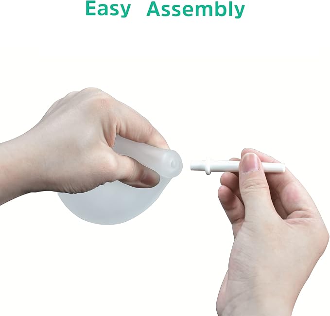 Clear Silicone Enema Bulb Anal Douche Kit for Colon Cleansing Men Women with 5Pcs Enema Replacement Nozzle Tip Applicator, Enema Vaginal Pump Rectal Irrigation Syringe Squeeze Ball Feminine Wash Care
