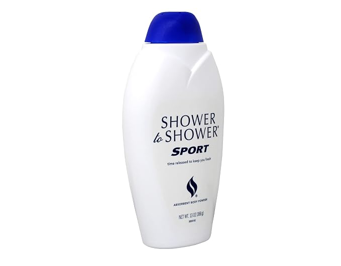 Shower to Shower Absorbent Body Powder, Sport, 13-Ounce Bottles (Pack of 4)