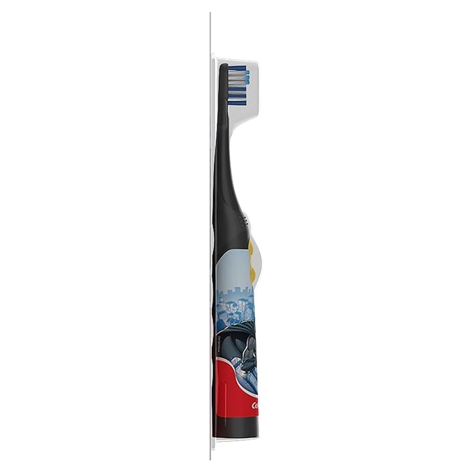 Colgate Kids Battery Powered Toothbrush, Batman, Extra Soft Toothbrush, Ages 3 and Up, 1 Pack