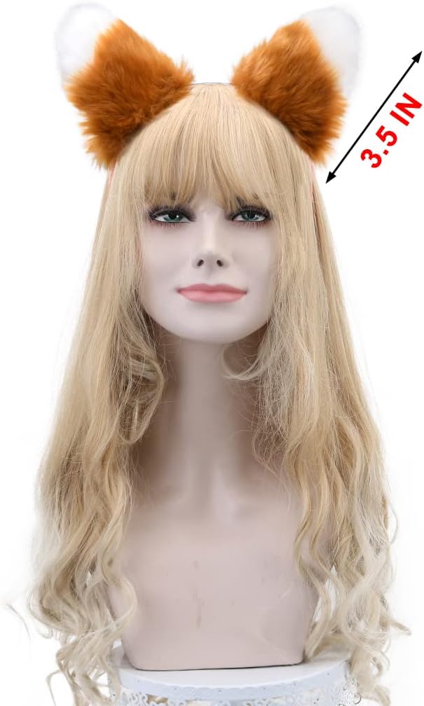 Plush Animal Ears and Horns Headband-Halloween Christmas Festival Theme Party Animal Cosplay Costume Headbands