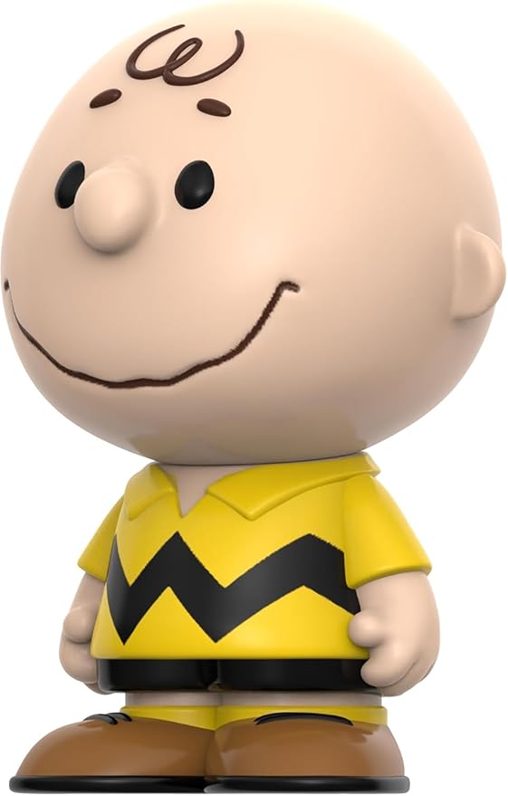 Super7 Fun! Fun! Peanuts Charlie Brown (Yellow) Vinyl Figure - 5" Peanuts Action Figure - Classic Cartoon Fans Collectibles & Retro Toys - Cartoon Model for Collectors & Display Figurine- Comic Strips