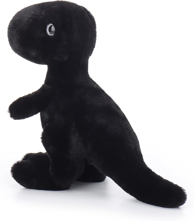 Apricot Lamb Black Dinosaur Stuffed Animals for Kids, Soft Cute Plush Toys for Baby Girl and Boy, 10 Inches