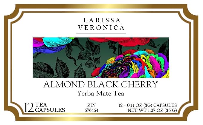 Almond Black Cherry Yerba Mate Tea (Single Serve K-Cup Pods) (12 pods, ZIN: 576454) - 2 Pack