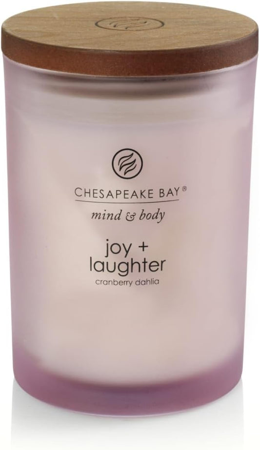 Chesapeake Bay Candle Scented Candle Joy + Laughter (Cranberry Dahlia) Medium Home Décor