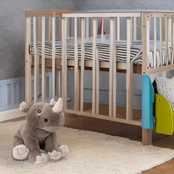 Deluxe Paws Eco-Friendly Rhino Plush Toy Made from 100% Recycled Materials