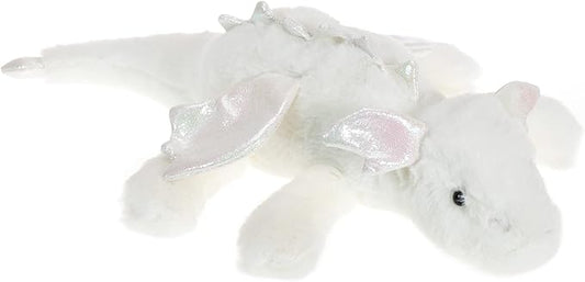 Apricot Lamb Lying Dragon Plush Stuffed Animals for Kids, Soft Cute Plush Toys for Baby Girl and Boy, Large Fluffy Lying Dragon White