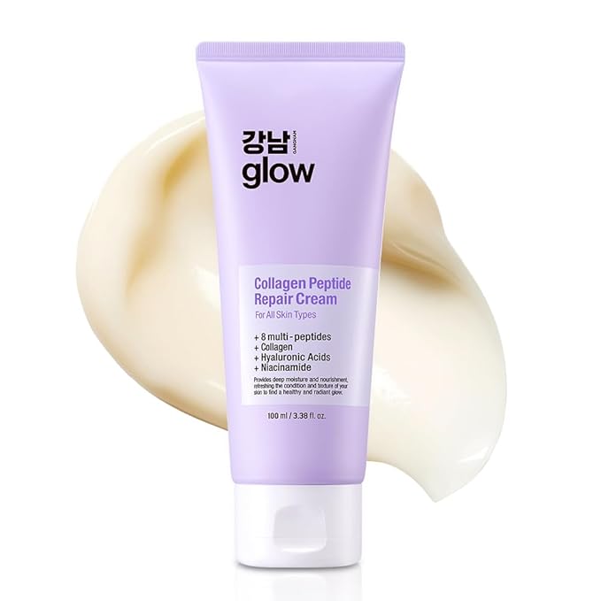 Collagen Peptide Repair Cream - Face Moisturizer with Collagen Peptides and Niacinamide, Day and Night Cream with Retinol, Korean Skin Care (3.38 fl.oz / 100ml)