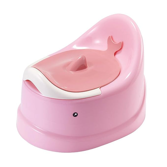 Portable Potty with Split Design & Lid for Toddler Travel Training Toilet Seat Chair for Gilrs Chair with Lid & Removable Container for Girls Seat for Toilet Nonslip