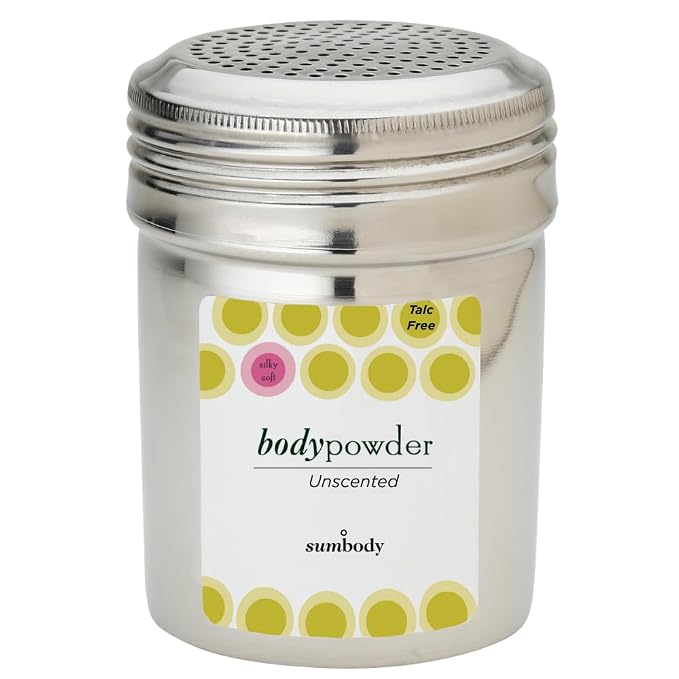 Sumbody Pure Arrowroot Natural Organic Unscented Body Powder - (4oz) Talc Free Cornstarch Free for Men, Women, Teens, Baby Powder Sweat Absorbing, After Shower, Perfume Dusting Skin Care, Travel Size