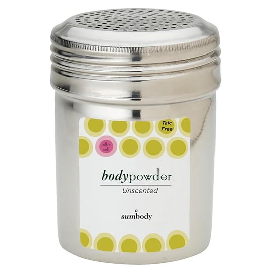 Sumbody Pure Arrowroot Natural Organic Unscented Body Powder - (4oz) Talc Free Cornstarch Free for Men, Women, Teens, Baby Powder Sweat Absorbing, After Shower, Perfume Dusting Skin Care, Travel Size