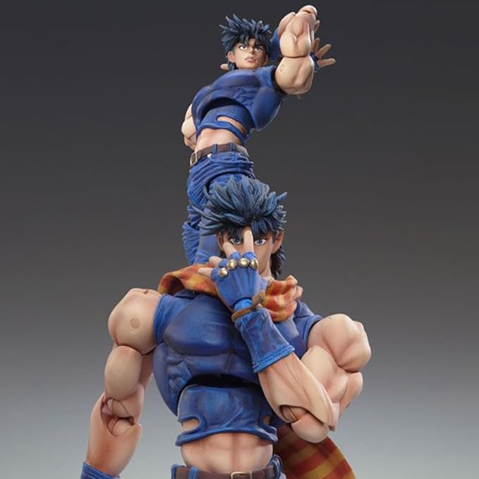 JJBA Figure Joseph Joestar Super Action Statue 6.69" Movable Anime Figurine Joseph Joestar Action Figure Desktop Decoration Collectibles Gift