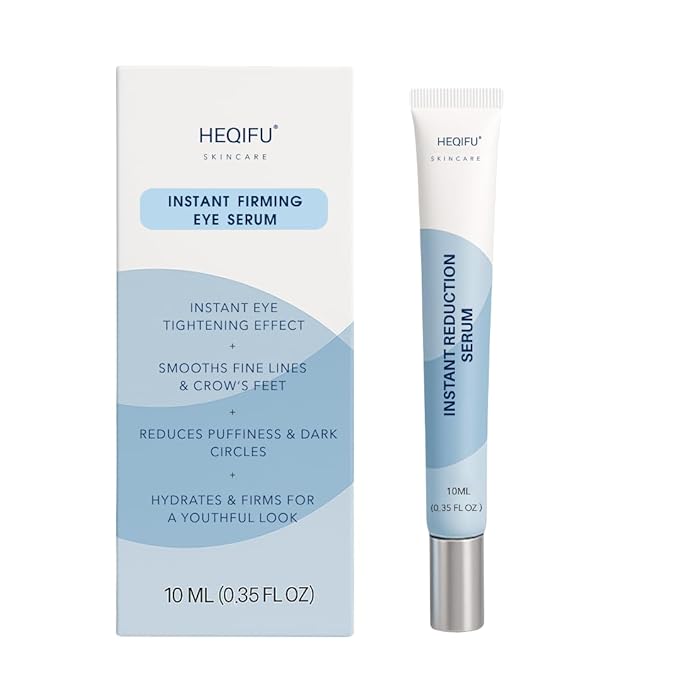Instant Firming Eye Serum|Anti-Aging Formula for Under Bags and Wrinkles, Under Eye Cream-10ml, Wrinkle Filler, Visibly Improves for Bags Dark Circles Treatment for Puffines (Perfume Free)