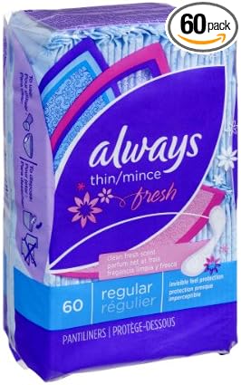 Always Fresh Incredibly Thin Daily Liners, Regular 60 ea