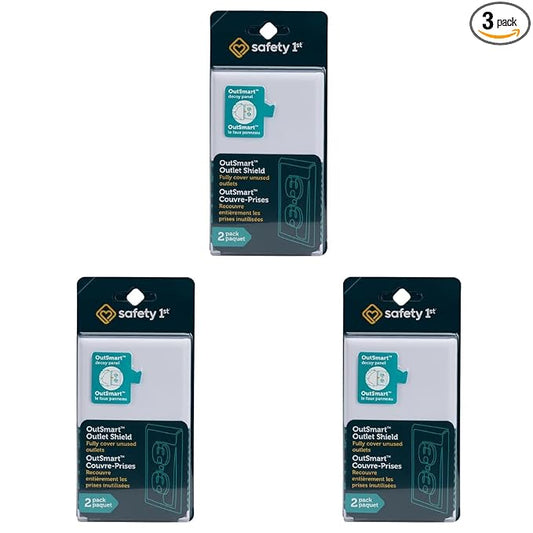 Safety 1st OutSmart Outlet Shield,(Pack of 6)