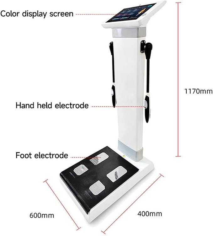 Smart Body Composition Analyzer 10.1 inch HD Touch Body Composition Monitor Health Analyzer Measurement Analysis Fat Testing Machine Human Analyzer Monitor Health Analyzer with Printer