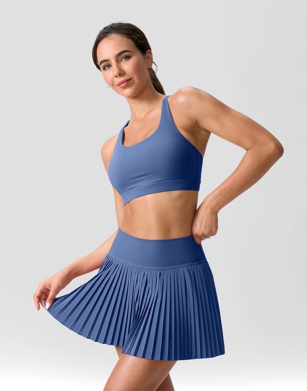 Pleated Tennis Skirt for Women with Pockets Shorts Women's High Waisted Lightweight Athletic Golf Skorts Skirts