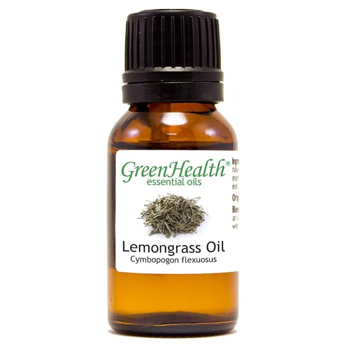 Lemongrass Essential Oil - 15 ml - 100% Pure Essential Oil - GreenHealth