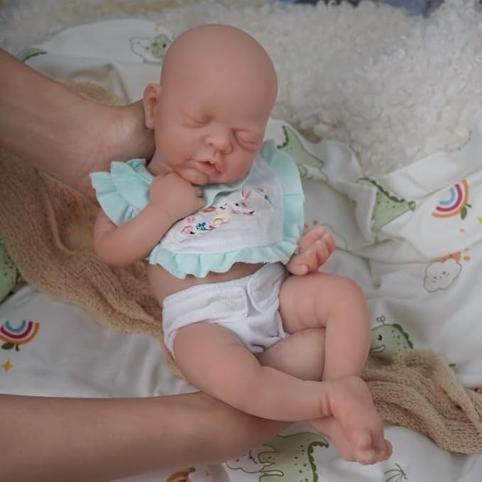 Mire & Mire Reborn Baby Dolls 12" Boy Micro Preemie Full Body Silicone Baby Doll Realistic-Newborn Baby Dolls That Look Real Sleeping Baby Doll -3