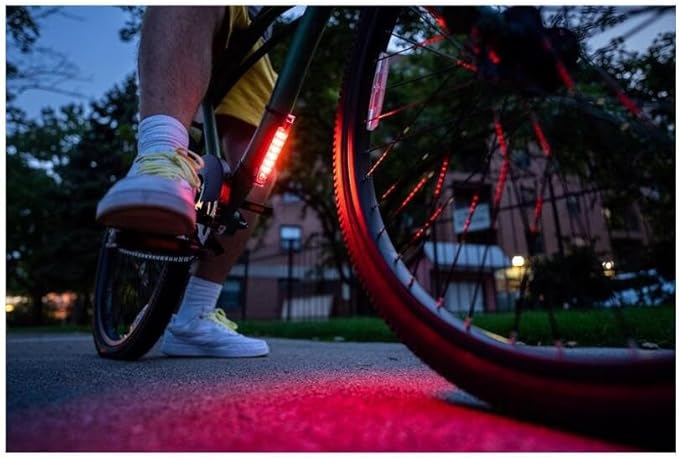 Brightz GoBrightz LED Bike Frame Light - Glowing Bike Underglow Light Bar for Night Riding - 4 Modes Flashing or Steady Glow - Cool Bicycle Lights for Kids, Teens & Adults - Be Cool, Be Safe, Be Seen