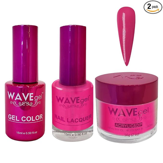 WAVEGEL Soak-Off Gel, Nail Lacquer & Acrylic/Dip Powder Matching Set - Princess Collection - #83 Prom Dress