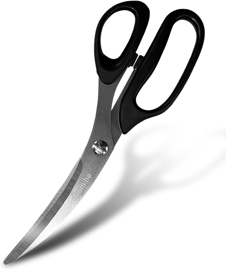 Made in Korea, Korean Barbecue Scissors, Meat, Chicken, Vegetables, High Strength Stainless Steel Grip-Excellent Barbecue Scissors (Korean BBQ Scissors)
