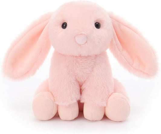 Apricot Lamb Indy Pink Bunny Stuffed Animals for Kids, Soft Cute Plush Toys for Baby Girl and Boy, 6 Inches