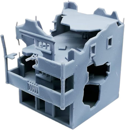 Outland Models Military Scenery Structure Destroyed City House (w Balcony) 1:144