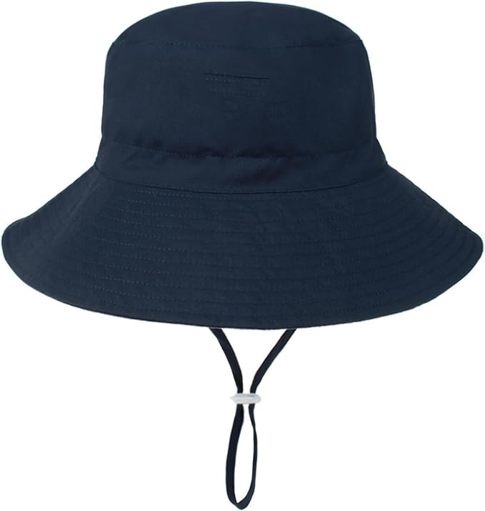 Baby Sun Hat UPF 50+ Sun Protective Toddler Bucket Hat Summer Kids Beach Hats Wide Brim Outdoor Play Hat for Boys Girls