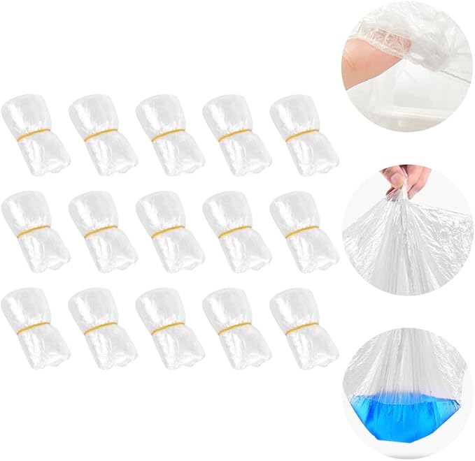 200pcs Cleaning Bags for Portable Potty Seats Travel-friendly Liners for Toddlers and Boy Girl Toilet Liners for Camping and Outdoors