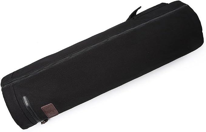 Yoga Mat Bag,Full-zip Exercise Yoga Mat Canvas Carry Bag for Women and Men - Double Storage Pocket,Easy Access Zipper, Adjustable Shoulder Strap and Handle,Fits Most Mat