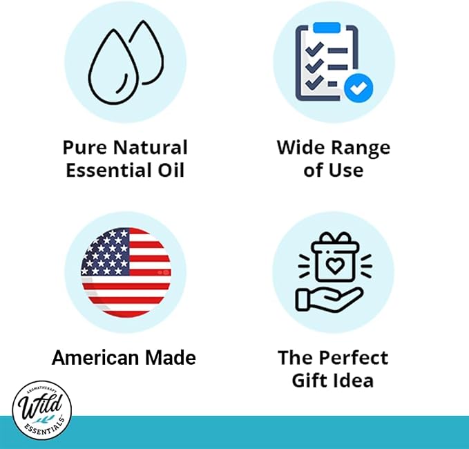 Wild Essentials Blue Lotus Absolute 100% Pure Essential Oil - 10ml, Premium Grade, Made and Bottled in The USA, Calming, 2 Pack