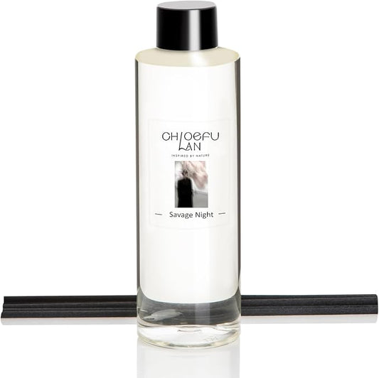 Savage Night Scented Oil Diffuser Refill 6.76 fl oz Natural Scented Oil, Woody Aromatic Home Fragrance for Daily Use, Air Freshener, 0% Alcohol, Blend to Promote Sleep & Relieve Stress