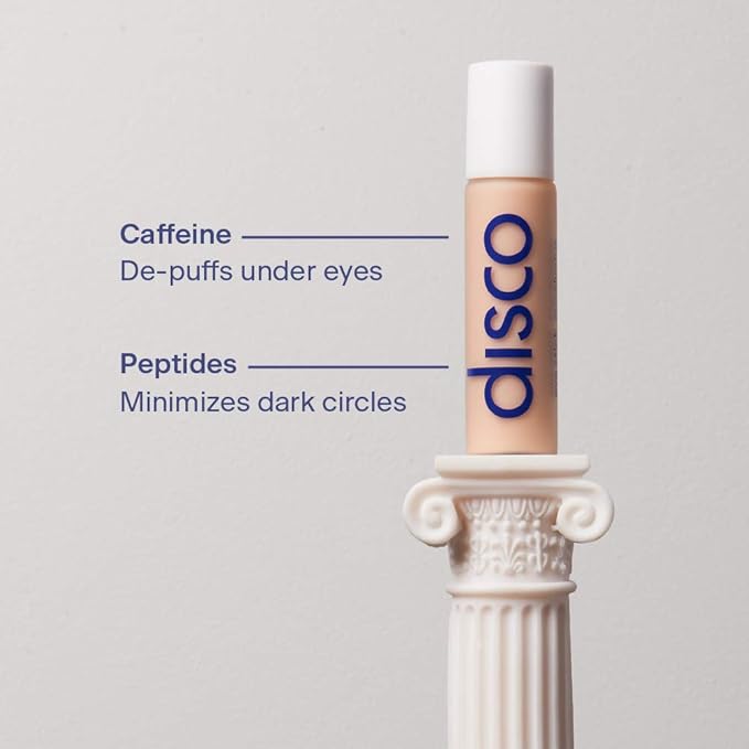 Disco Men's Eye Bag Treatment, Roller Serum for Men, Under Eye Cream Natural Caffeine Anti Aging Stick Balm, Reduce Puffiness, Wrinkles, Dark Circles, Crows Feet, Bags, Dark Circles, Lines, Puffiness