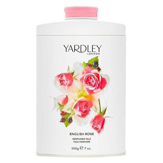 Yardley of London English Rose 7.0 oz Perfumed Talc, clean (Y6320018-6)