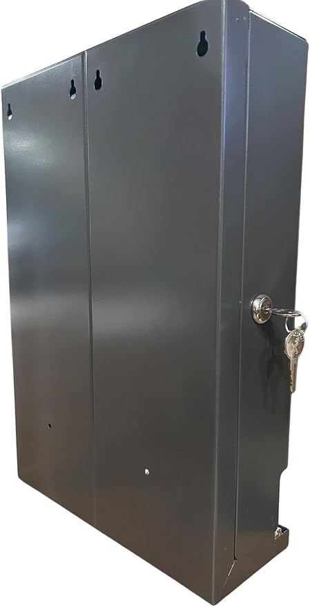 GG Golden Group INTERNATIONAL Tampon & sanitary napkin free vending dispenser for public restroom, steel cabinet with lock, wall mountable, Black