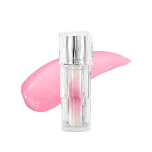 TIRTIR [*Mini Size Waterism Tinted Lip Gloss #28 Wintery, 0.06 Fl Oz – Kiss Ready Lipgloss, 12H Long Lasting Non Sticky Natural Tinted Glow Korean Multiuse Cheek and Lip Tint for Women gift
