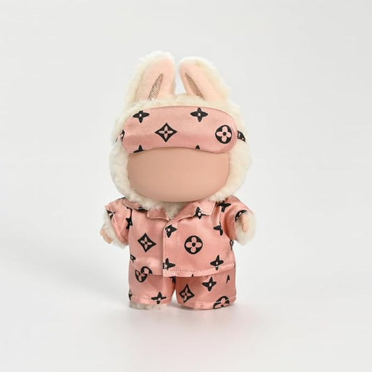 for Labubu Clothes/for Labubu Outfits,Clothes Set for 17cm Lububu Doll,3 Piece Set Hat Clothing for LA BUBU, Boys and Girls Stylish Adorable Dolls Clothes Accessories (No Doll) (038)