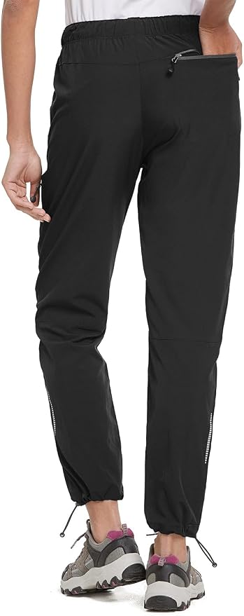 baleaf Women's Hiking Pants Quick Dry Lightweight Water Resistant Elastic Waist Cargo Pants for All Seasons